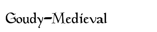 Goudy-Medieval
