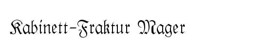 Kabinett-Fraktur