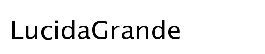 LucidaGrande