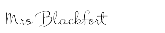 Mrs Blackfort