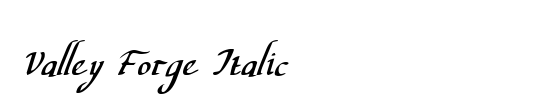 Valley Forge Italic