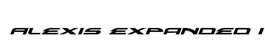 Alexis Expanded Italic