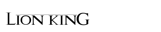 Lion kinG