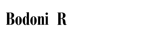 Bodoni Berthold Condensed BQ