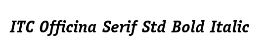 ITC Officina Serif Std