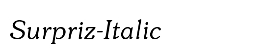 Surpriz-Italic