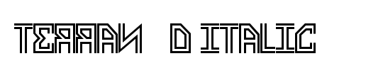 Terran 3D Italic