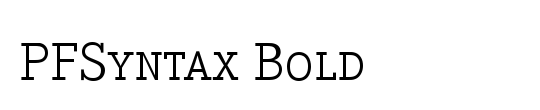 PFSyntax Bold