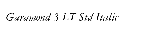 Garamond 3 LT Std