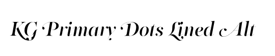 KG Primary Dots Lined Alt