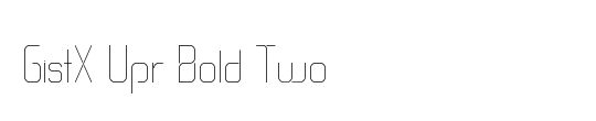 GistX Upr Bold Two