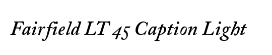 Fairfield LT CaptionLight
