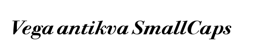 Vega antikva SmallCaps