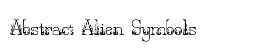 Abstract Alien Symbols