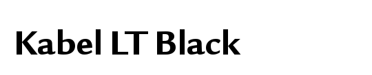 Kabel LT Black