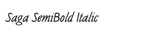 Saga SemiBold