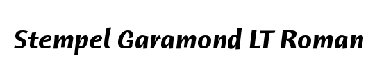 StempelGaramond LT Roman