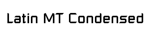 Latin MT Condensed