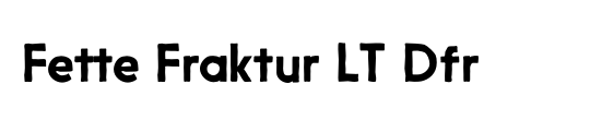FetteFraktur LT Dfr