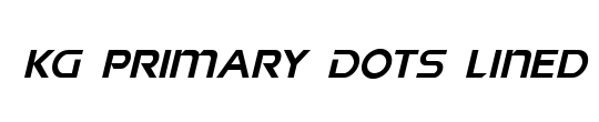KG Primary Dots Lined