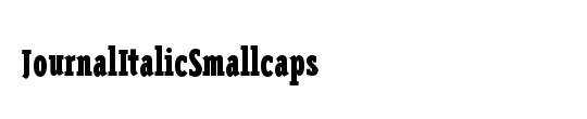 JournalItalicSmallCaps
