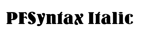 PFSyntax Italic