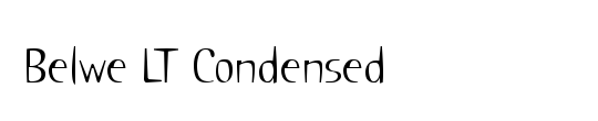 Belwe LT Condensed