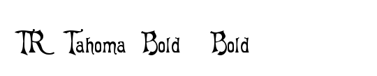 TR Tahoma Bold
