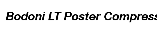 Bodoni LT PosterCompressed