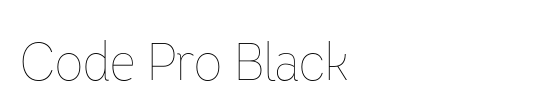 Code Pro Black