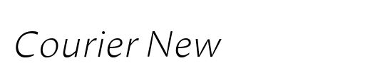 Courier New 