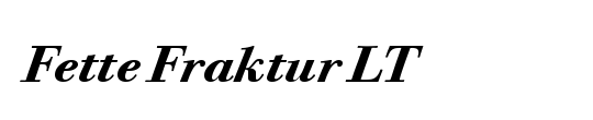 FetteFraktur LT