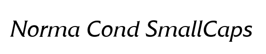 Norma Cond SmallCaps