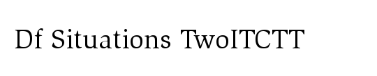 Df Situations TwoITCTT