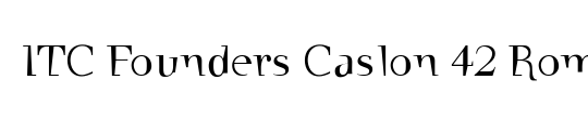 FCaslon 42 ITC
