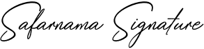 Safarnama Signature