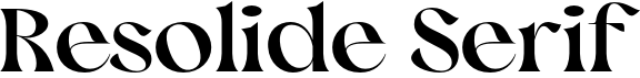 Resolide Serif