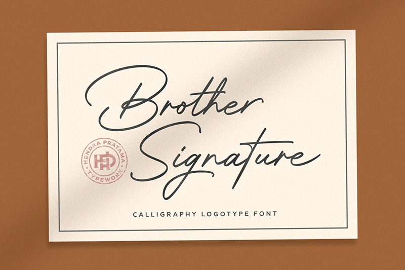 Brother Signature illustration